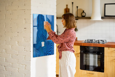 Schreib magnettafel Blaue Tafel für Fotos und Notizen