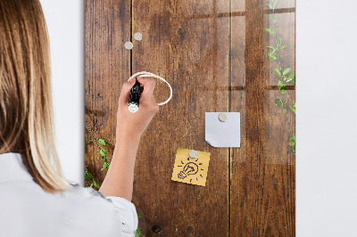 Magnettafel zum schreiben Stilvolle Pinnwand für Fotos und Notizen
