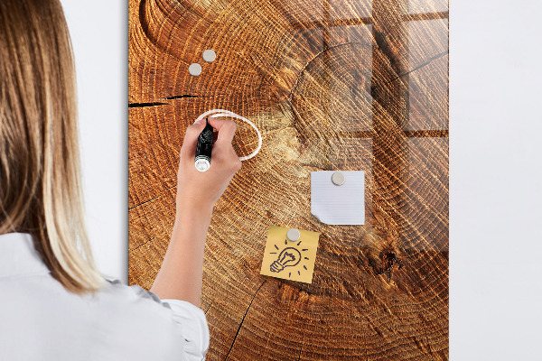 Magnettafel zum schreiben Memotafel aus Holz mit Motiv