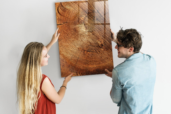 Magnettafel zum schreiben Memotafel aus Holz mit Motiv