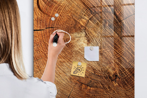Magnettafel zum schreiben Memotafel aus Holz mit Motiv