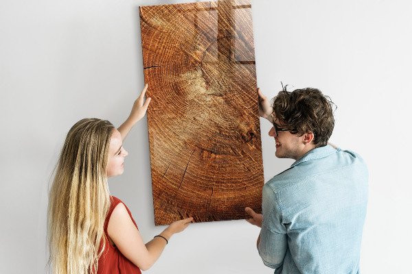 Magnettafel zum schreiben Memotafel aus Holz mit Motiv