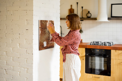Magnettafel zum schreiben Memotafel aus Holz mit Motiv