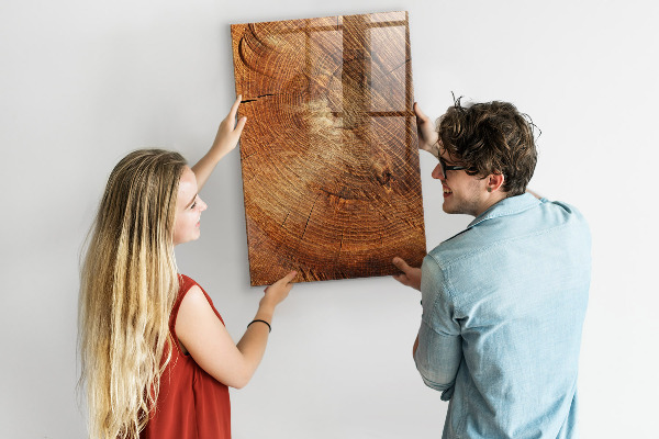 Magnettafel zum schreiben Memotafel aus Holz mit Motiv