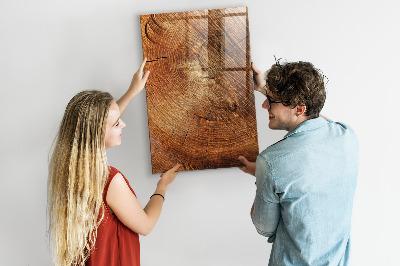 Magnettafel zum schreiben Memotafel aus Holz mit Motiv