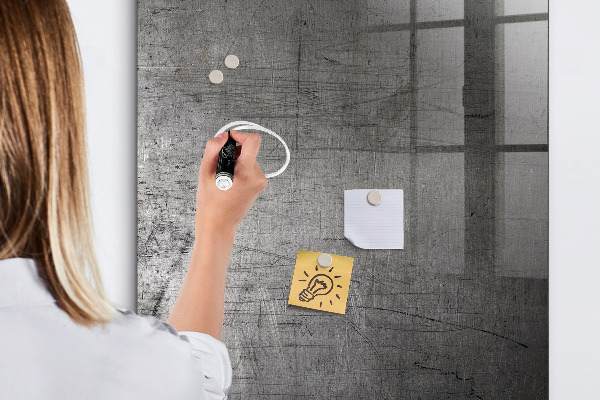 Magnettafel zum schreiben Moderne Pinnwand für Fotos und Notizen
