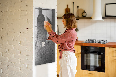 Magnettafel zum schreiben Moderne Pinnwand für Fotos und Notizen