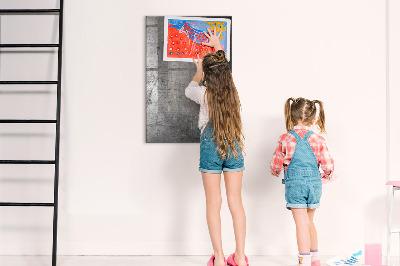 Magnettafel zum schreiben Moderne Pinnwand für Fotos und Notizen