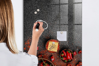 Schreib magnettafel Pepper Kitchen-Erinnerungen