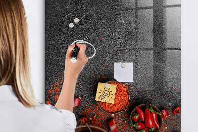 Schreib magnettafel Pepper Kitchen-Erinnerungen