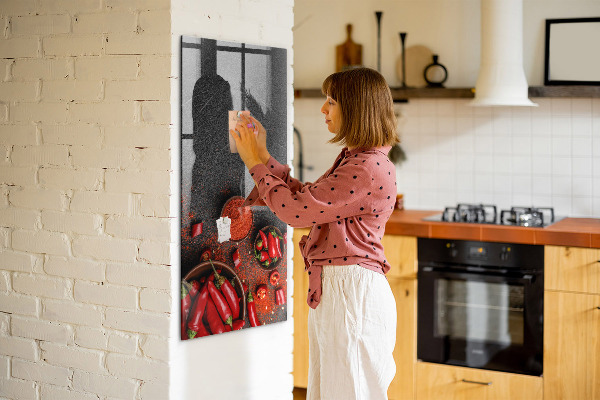 Schreib magnettafel Pepper Kitchen-Erinnerungen