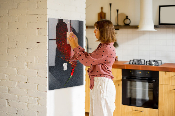 Magnettafel zum schreiben Ein kreativer Ort für Erinnerungen und Fotos