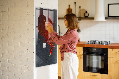 Magnettafel zum schreiben Ein kreativer Ort für Erinnerungen und Fotos