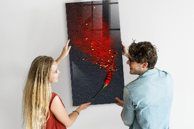 Magnettafel zum schreiben Ein kreativer Ort für Erinnerungen und Fotos