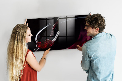 Schreib magnettafel Ein kreativer Ort für Erinnerungen und Fotos