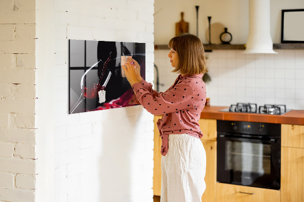 Schreib magnettafel Ein kreativer Ort für Erinnerungen und Fotos