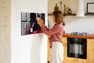 Schreib magnettafel Ein kreativer Ort für Erinnerungen und Fotos