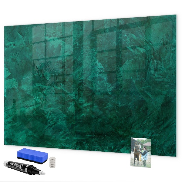 Schreib magnettafel Grüne Tafel für Notizen und Fotos