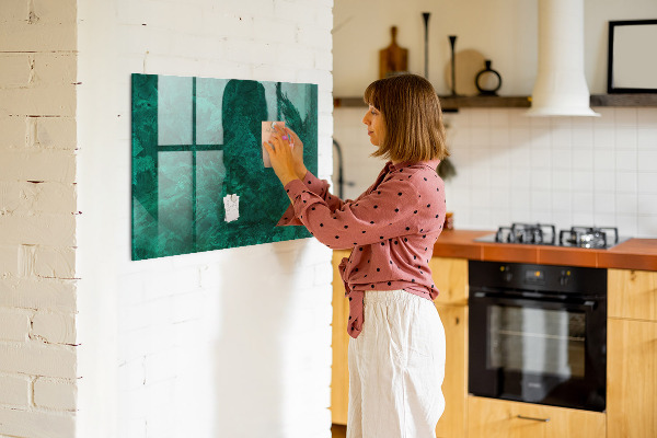 Schreib magnettafel Grüne Tafel für Notizen und Fotos
