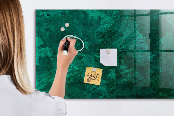 Schreib magnettafel Grüne Tafel für Notizen und Fotos