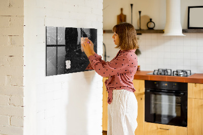 Magnettafel zum schreiben Eine stylische Tafel für Notizen und Fotos