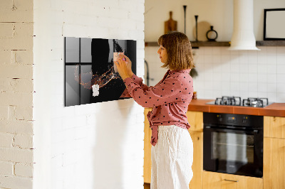 Magnettafel zum schreiben Kreative Fotopräsentationswand