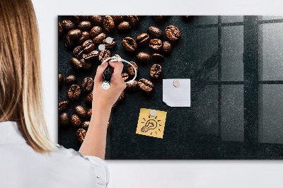 Magnettafel zum schreiben Kaffee und Erinnerungen an einem Ort