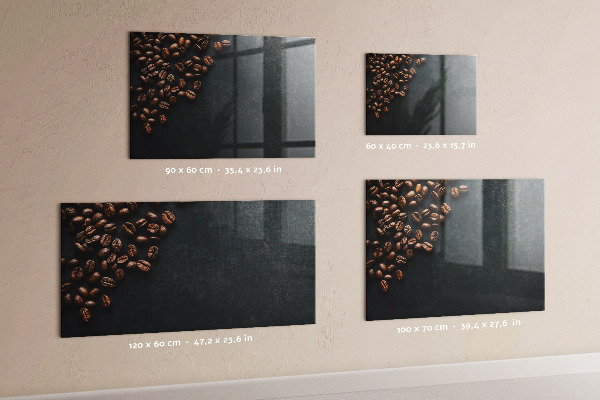Magnettafel zum schreiben Kaffee und Erinnerungen an einem Ort