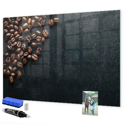 Magnettafel zum schreiben Kaffee und Erinnerungen an einem Ort