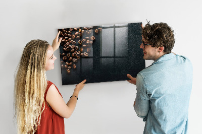 Magnettafel zum schreiben Kaffee und Erinnerungen an einem Ort