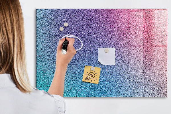 Magnettafel zum schreiben Eine farbenfrohe Tafel für Notizen und Fotos