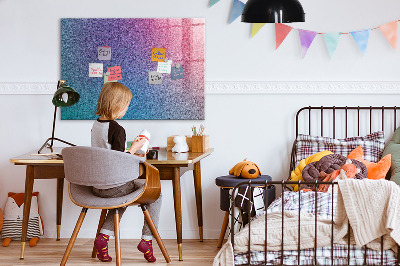 Magnettafel zum schreiben Eine farbenfrohe Tafel für Notizen und Fotos