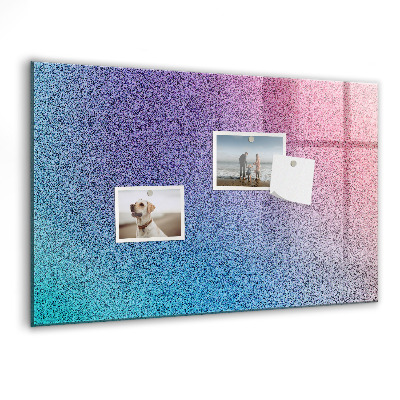 Magnettafel zum schreiben Eine farbenfrohe Tafel für Notizen und Fotos