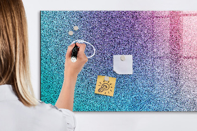 Magnettafel zum schreiben Eine farbenfrohe Tafel für Notizen und Fotos