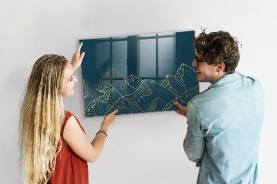 Magnettafel zum schreiben Moderne Tafel für Notizen und Fotos