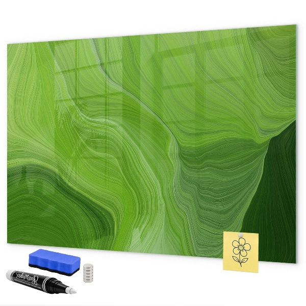 Schreib magnettafel Grüne Foto-Pinnwand