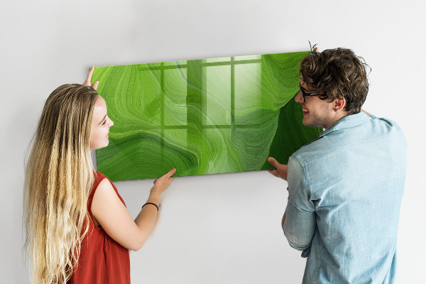 Schreib magnettafel Grüne Foto-Pinnwand