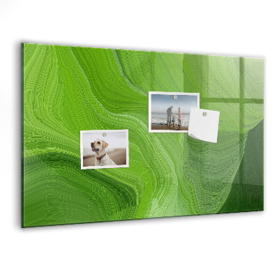 Schreib magnettafel Grüne Foto-Pinnwand