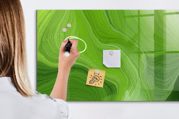 Schreib magnettafel Grüne Foto-Pinnwand