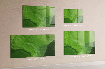 Schreib magnettafel Grüne Foto-Pinnwand