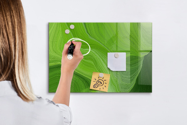 Schreib magnettafel Grüne Foto-Pinnwand
