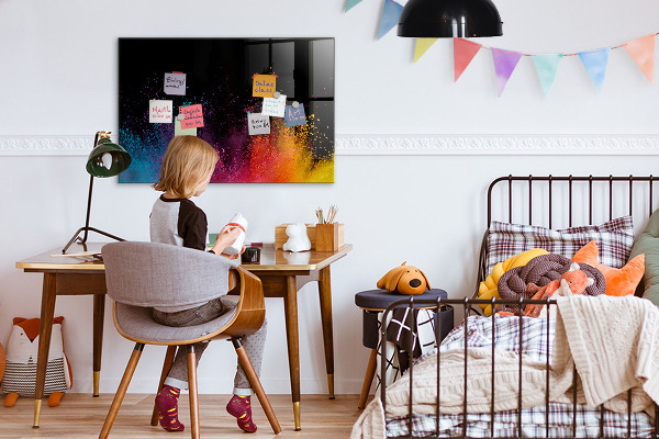 Magnettafel zum schreiben Buntes Poster für Notizen und Fotos