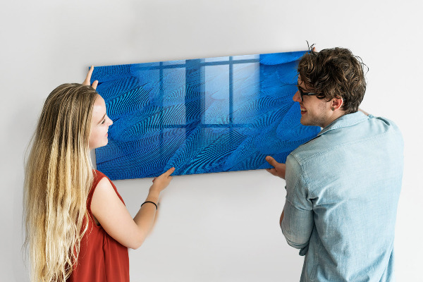 Schreib magnettafel Blaue Tafel für Fotos und Notizen