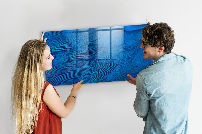 Schreib magnettafel Blaue Tafel für Fotos und Notizen