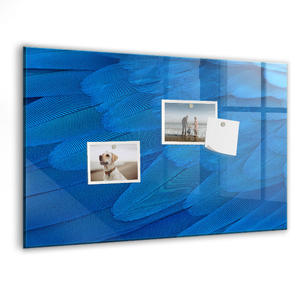 Schreib magnettafel Blaue Tafel für Fotos und Notizen