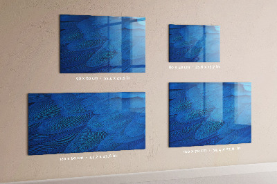 Schreib magnettafel Blaue Tafel für Fotos und Notizen