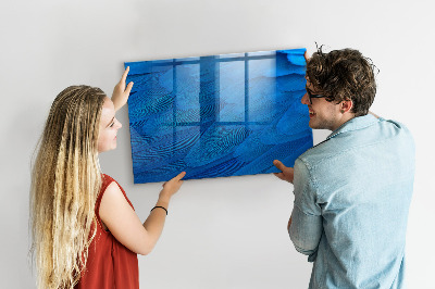 Schreib magnettafel Blaue Tafel für Fotos und Notizen
