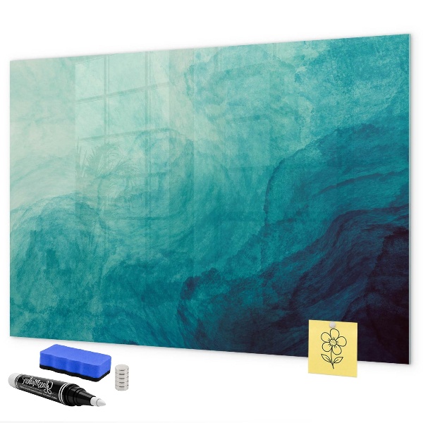 Magnettafel zum schreiben Eine farbenfrohe Tafel für Notizen und Fotos
