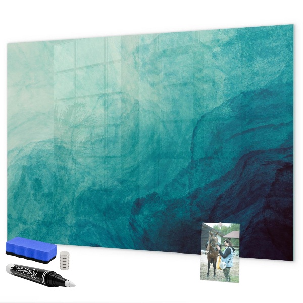 Magnettafel zum schreiben Eine farbenfrohe Tafel für Notizen und Fotos