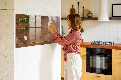 Magnettafel zum schreiben Eine stylische Tafel für Notizen und Fotos
